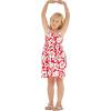 imageMatchable Family Hawaiian Luau Men Women Girl Boy Clothes in Classic Vintage Hibiscus RedGirl Elastic Strap