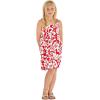 imageMatchable Family Hawaiian Luau Men Women Girl Boy Clothes in Classic Vintage Hibiscus RedGirl Elastic Strap