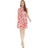 imageMatchable Family Hawaiian Luau Men Women Girl Boy Clothes in Classic Vintage Hibiscus RedWomen Collar Shirt