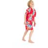 imageMatchable Family Hawaiian Luau Men Women Girl Boy Clothes in Hibiscus RedBoy Short Sleeve