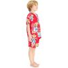 imageMatchable Family Hawaiian Luau Men Women Girl Boy Clothes in Hibiscus RedBoy Short Sleeve