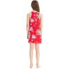 imageMatchable Family Hawaiian Luau Men Women Girl Boy Clothes in Hibiscus RedGirl Ruffle Tank