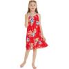 imageMatchable Family Hawaiian Luau Men Women Girl Boy Clothes in Hibiscus RedGirl Shift