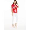 imageMatchable Family Hawaiian Luau Men Women Girl Boy Clothes in Hibiscus RedWomen Aloha Shirt