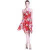 imageMatchable Family Hawaiian Luau Men Women Girl Boy Clothes in Hibiscus RedWomen Fairy