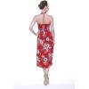 imageMatchable Family Hawaiian Luau Men Women Girl Boy Clothes in Hibiscus RedWomen Halter
