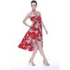imageMatchable Family Hawaiian Luau Men Women Girl Boy Clothes in Hibiscus RedWomen Halter