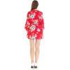 imageMatchable Family Hawaiian Luau Men Women Girl Boy Clothes in Hibiscus RedWomen Kimono Cardigan
