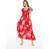 imageMatchable Family Hawaiian Luau Men Women Girl Boy Clothes in Hibiscus RedWomen Maxi Rahee