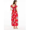 imageMatchable Family Hawaiian Luau Men Women Girl Boy Clothes in Hibiscus RedWomen Maxi Rahee
