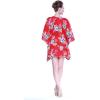 imageMatchable Family Hawaiian Luau Men Women Girl Boy Clothes in Hibiscus RedWomen Short Poncho