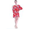 imageMatchable Family Hawaiian Luau Men Women Girl Boy Clothes in Hibiscus RedWomen Short Poncho
