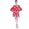 imageMatchable Family Hawaiian Luau Men Women Girl Boy Clothes in Hibiscus RedWomen Short Poncho