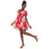 imageMatchable Family Hawaiian Luau Men Women Girl Boy Clothes in Hibiscus RedWomen Short Rahee