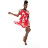 imageMatchable Family Hawaiian Luau Men Women Girl Boy Clothes in Hibiscus RedWomen Short Rahee