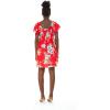 imageMatchable Family Hawaiian Luau Men Women Girl Boy Clothes in Hibiscus RedWomen Short Rahee