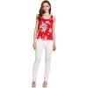 imageMatchable Family Hawaiian Luau Men Women Girl Boy Clothes in Hibiscus RedWomen Tank Top