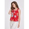 imageMatchable Family Hawaiian Luau Men Women Girl Boy Clothes in Hibiscus RedWomen Tank Top