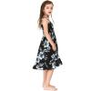 imageMatchable Family Hawaiian Luau Men Women Girl Boy Clothes in Midnight BloomGirl Elastic Top Strap