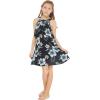 imageMatchable Family Hawaiian Luau Men Women Girl Boy Clothes in Midnight BloomGirl Ruffle Tank