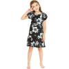 imageMatchable Family Hawaiian Luau Men Women Girl Boy Clothes in Midnight BloomGirl Simple Muumuu Ruffle