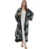 imageMatchable Family Hawaiian Luau Men Women Girl Boy Clothes in Midnight BloomWomen Maxi Kimono Cardigan