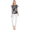 imageMatchable Family Hawaiian Luau Men Women Girl Boy Clothes in Midnight BloomWomen Offshoulder Ruffle Top