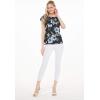 imageMatchable Family Hawaiian Luau Men Women Girl Boy Clothes in Midnight BloomWomen Offshoulder Ruffle Top