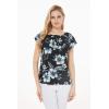 imageMatchable Family Hawaiian Luau Men Women Girl Boy Clothes in Midnight BloomWomen Offshoulder Ruffle Top