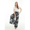 imageMatchable Family Hawaiian Luau Men Women Girl Boy Clothes in Midnight BloomWomen Wide Leg Pants