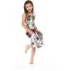 imageMatchable Family Hawaiian Luau Men Women Girl Boy Clothes in Neon Sunset PinkGirl Elastic Top