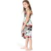imageMatchable Family Hawaiian Luau Men Women Girl Boy Clothes in Neon Sunset PinkGirl Elastic Top