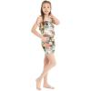 imageMatchable Family Hawaiian Luau Men Women Girl Boy Clothes in Neon Sunset PinkGirl Romper