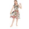 imageMatchable Family Hawaiian Luau Men Women Girl Boy Clothes in Neon Sunset PinkGirl Wrap