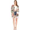 imageMatchable Family Hawaiian Luau Men Women Girl Boy Clothes in Neon Sunset PinkWomen Kimono Cardigan
