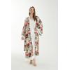 imageMatchable Family Hawaiian Luau Men Women Girl Boy Clothes in Neon Sunset PinkWomen Maxi Kimono Cardigan