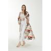 imageMatchable Family Hawaiian Luau Men Women Girl Boy Clothes in Neon Sunset PinkWomen Maxi Kimono Cardigan