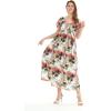 imageMatchable Family Hawaiian Luau Men Women Girl Boy Clothes in Neon Sunset PinkWomen Maxi Rahee
