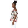 imageMatchable Family Hawaiian Luau Men Women Girl Boy Clothes in Neon Sunset PinkWomen Offshoulder Ruffle Top