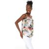 imageMatchable Family Hawaiian Luau Men Women Girl Boy Clothes in Neon Sunset PinkWomen Spaghetti Strap Top