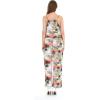 imageMatchable Family Hawaiian Luau Men Women Girl Boy Clothes in Neon Sunset PinkWomen V Neck Jumpsuit