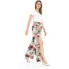 imageMatchable Family Hawaiian Luau Men Women Girl Boy Clothes in Neon Sunset PinkWomen Wide Leg Pants