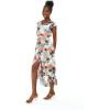 imageMatchable Family Hawaiian Luau Men Women Girl Boy Clothes in Neon Sunset PinkWomen Wrap Ruffle
