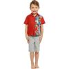 imageMatchable Family Hawaiian Luau Men Women Girl Boy Clothes in Orchid Paradise RedBoy Short Sleeve