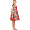 imageMatchable Family Hawaiian Luau Men Women Girl Boy Clothes in Orchid Paradise RedGirl Shift