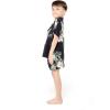 imageMatchable Family Hawaiian Luau Men Women Girl Boy Clothes in Pineapple Garden BlackBoy Short Sleeve