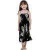 imageMatchable Family Hawaiian Luau Men Women Girl Boy Clothes in Pineapple Garden BlackGirl Elastic Ruffle