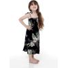 imageMatchable Family Hawaiian Luau Men Women Girl Boy Clothes in Pineapple Garden BlackGirl Elastic Ruffle
