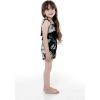 imageMatchable Family Hawaiian Luau Men Women Girl Boy Clothes in Pineapple Garden BlackGirl Romper