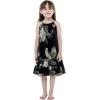 imageMatchable Family Hawaiian Luau Men Women Girl Boy Clothes in Pineapple Garden BlackGirl Ruffle Tank